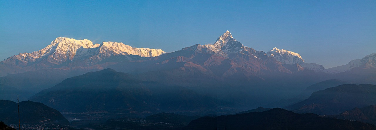mooi uitzicht bergen Nepal